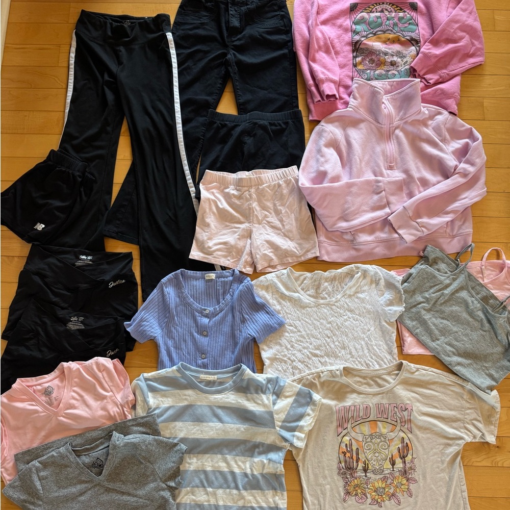 Mixed Girls 10/12 Tops & Bottoms Bundle